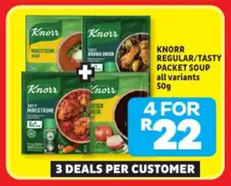 Usave Knorr regular/tasty packet soup offer