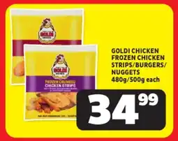 Usave Goldi chicken frozen chicken strips/burgers/ nuggets offer