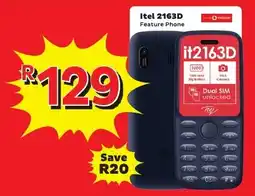 Usave Itel 2163D Feature Phone offer