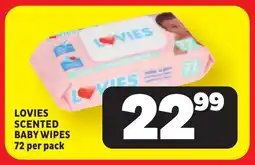 Usave Lovies scented baby wipes offer