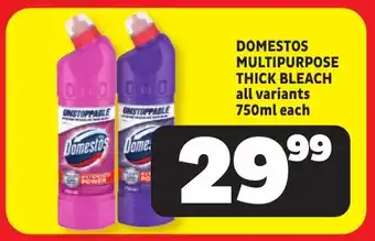 Usave Domestos multipurpose thick bleach offer