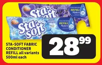 Usave Sta-soft fabric conditioner refill offer