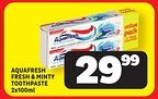 Usave Aquafresh fresh & minty toothpaste offer