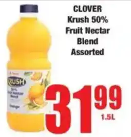Boxer CLOVER Krush 50% Fruit Nectar Blend Assorted offer