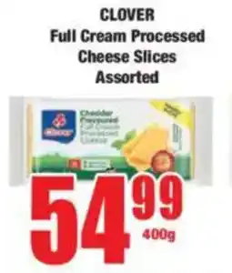 Boxer CLOVER Full Cream Processed Cheese Slices Assorted offer