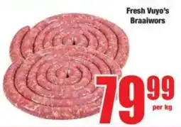 Boxer Fresh Vuyo's Braaiwors offer