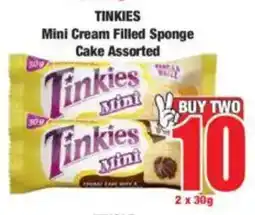 Boxer TINKIES Mini Cream Filled Sponge Cake Assorted offer