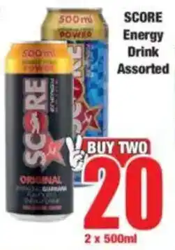 Boxer SCORE Energy Drink Assorted offer