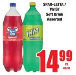 Boxer SPAR-LETTA/ TWIST Soft Drink Assorted offer