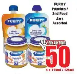 Boxer PURITY Pouches/ 2nd Food Jars Assorted offer