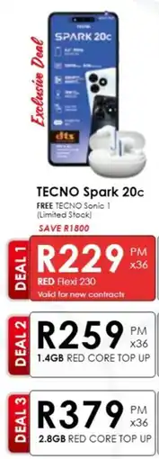 Chatz Connect TECNO Spark 20c offer