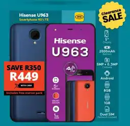 Checkers Hisense U963 Smartphone 4G LTE offer