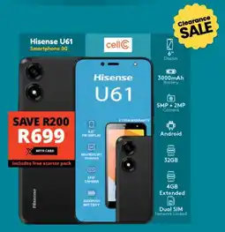 Checkers Hisense U61 Smartphone 3G offer