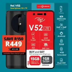 Checkers Itel V52 Smartphone 4G LTE offer