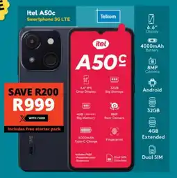 Checkers Itel A50c Smartphone 3G LTE offer