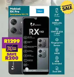 Shoprite Mobicel RX Pro Smartphone 4G LTE offer