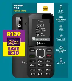 Shoprite Mobicel C2.1 Feature phone offer
