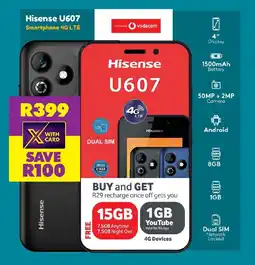 Shoprite Hisense U607 Smartphone 4G LTE offer