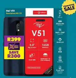 Shoprite Itel V51 Smartphone 4G LTE offer