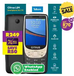 Shoprite Citrus L04 Smartphone 4G LTE offer