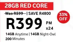 Chatz Connect 28GB Red Core offer