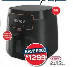 Pick n Pay DEFY 7.6 Litre XXL Digital Air Fryer offer