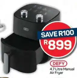 Pick n Pay DEFY 4.7 Litre Manual Air Fryer offer
