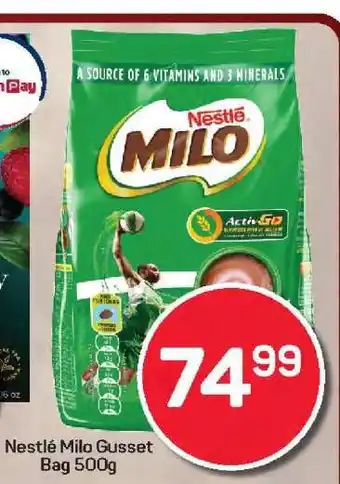 Pick n Pay Hypermarket Nestlé Milo Gusset Bag 500g offer