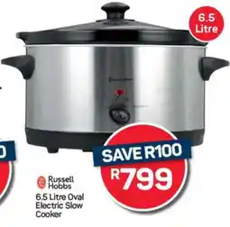 Pick n Pay Hypermarket Russell Hobbs 6.5 Litre Oval Electric Slow Cooker offer