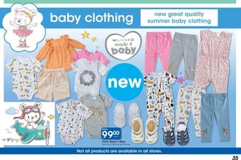 Clicks Clicks Made 4 Baby Summer Clothing and Shoes offer