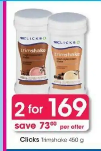 Clicks Clicks Trimshake 450g offer