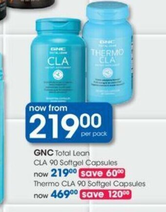 Clicks GNC Total Lean CLA 90 Softgel Capsules offer