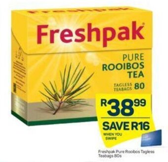 Pick n Pay Freshpak Pure Rooibos Tagless Teabags 80s offer