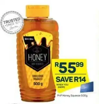 Pick n Pay PnP Honey Squeeze 500g offer