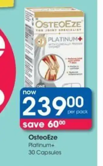 OsteoEze Platinum+ 30 Capsules