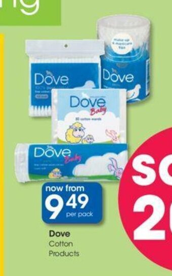 Clicks Dove Cotton Products offer
