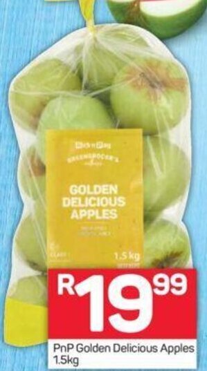 Pick n Pay PnP Golden Delicious Apples 1.5kg offer