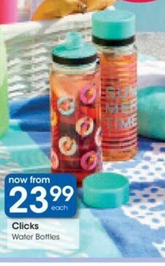 Clicks Clicks Water Bottles offer