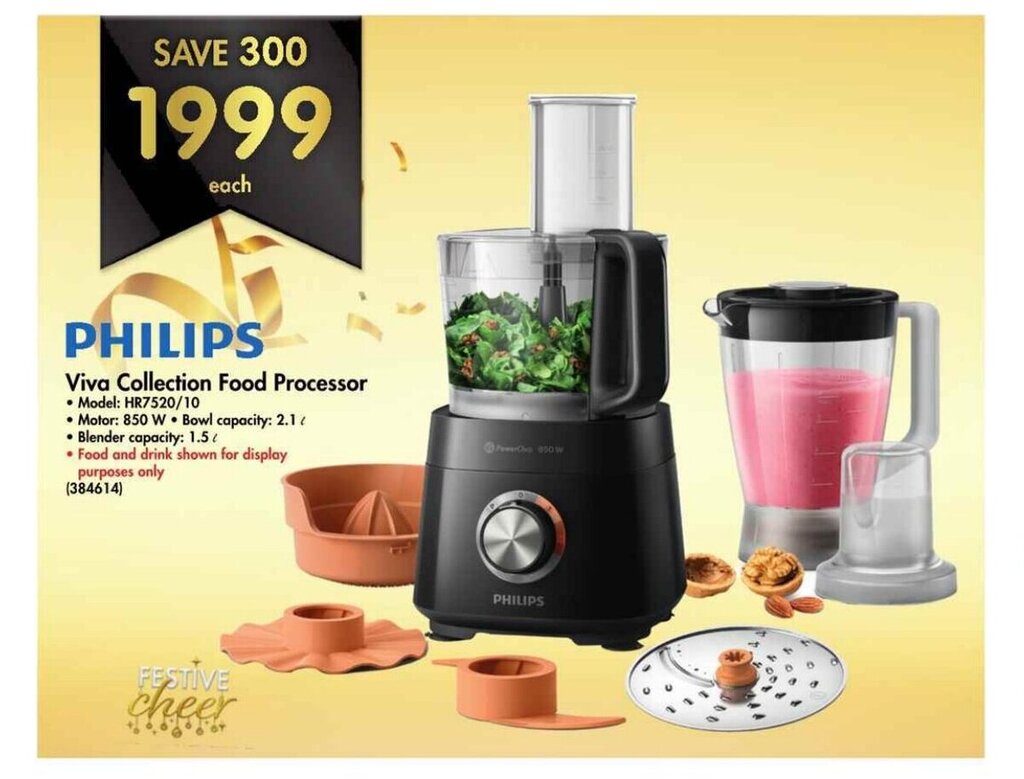 Philips Viva Collection Food Processor offer at Makro