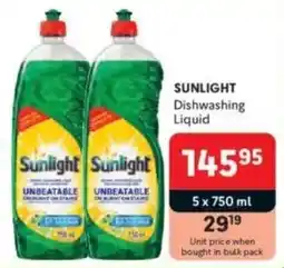 Makro SUNLIGHT Dishwashing Liquid offer