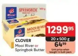 Makro CLOVER Mooi River or Springbok Butter offer