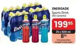 Makro ENERGADE Sports Drink offer