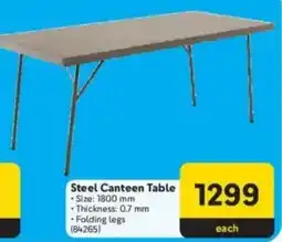 Makro Steel Canteen Table offer