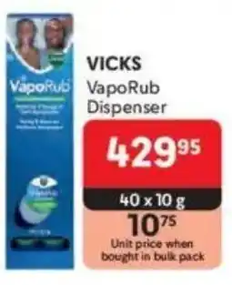 Makro VICKS VapoRub Dispenser offer
