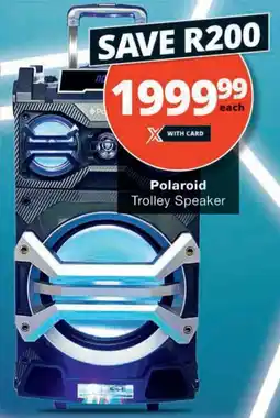Checkers Hyper Polaroid Trolley Speaker offer