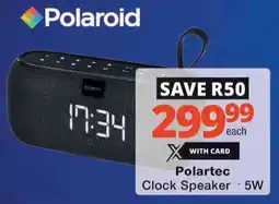 Checkers Hyper Polaroid Clock Speaker offer