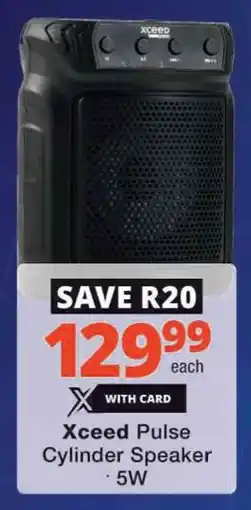 Checkers Hyper Xceed Pulse Cylinder Speaker offer