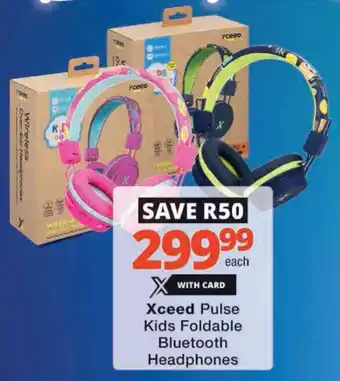 Checkers Hyper Xceed Pulse Kids Foldable Bluetooth Headphones offer