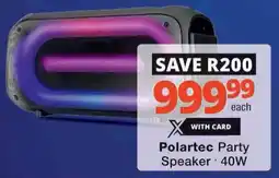 Checkers Hyper Polartec Party Speaker offer