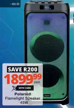 Checkers Hyper Polaroid Flamelight Speaker offer